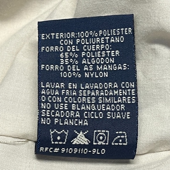 Catalina Mens XL Tan Lightweight Jacket Windbreaker Zip Casual Outdoor Layer - Picture 9 of 9